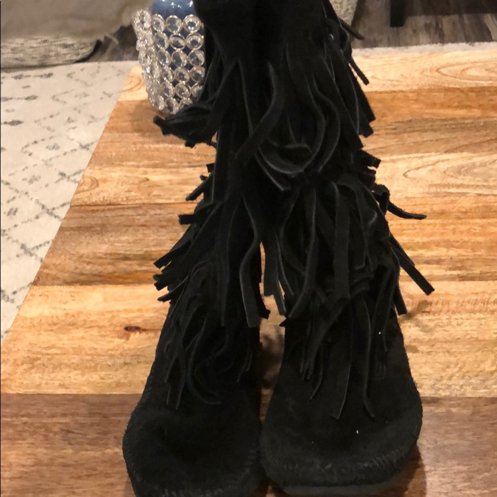 Minnetonka Fringe Boots